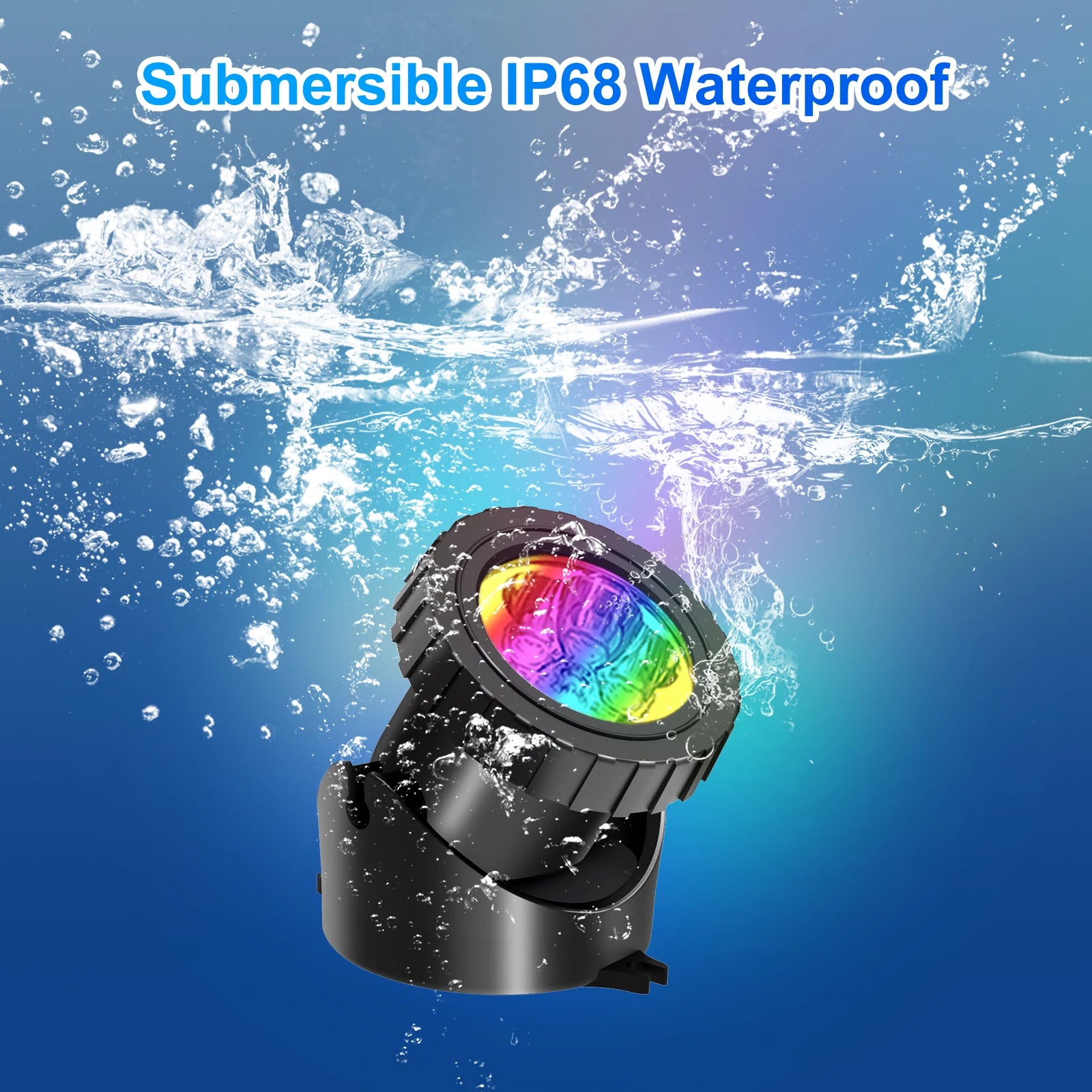2/3/8/10 LED lumières étanche IP68 fontaine sous-marine étang Spot lumière paysage projecteur pour jardin APP télécommande