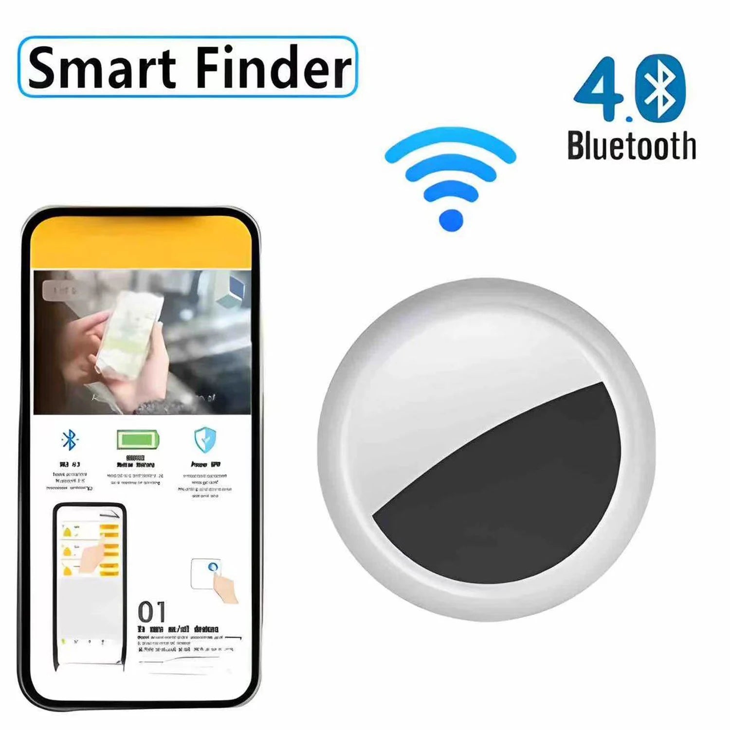 Localisateur intelligent de clé de traqueur de téléphone Airtag APP recherche avec alarme localisation en temps réel traqueur de positionnement pour enfants localisateur d'animaux de compagnie