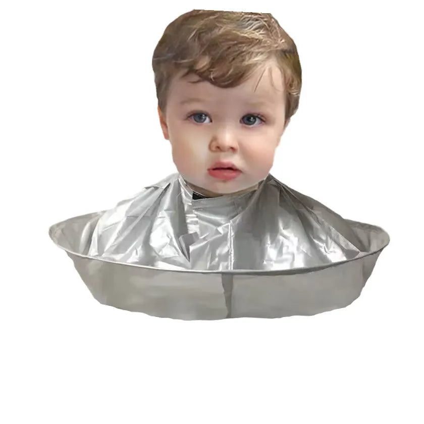 Chapeau de coupe de cheveux pour enfants, outil de chapeau de coupe de cheveux réutilisable, cape de coupe de cheveux pliable, adapté au tablier de cheveux à la maison