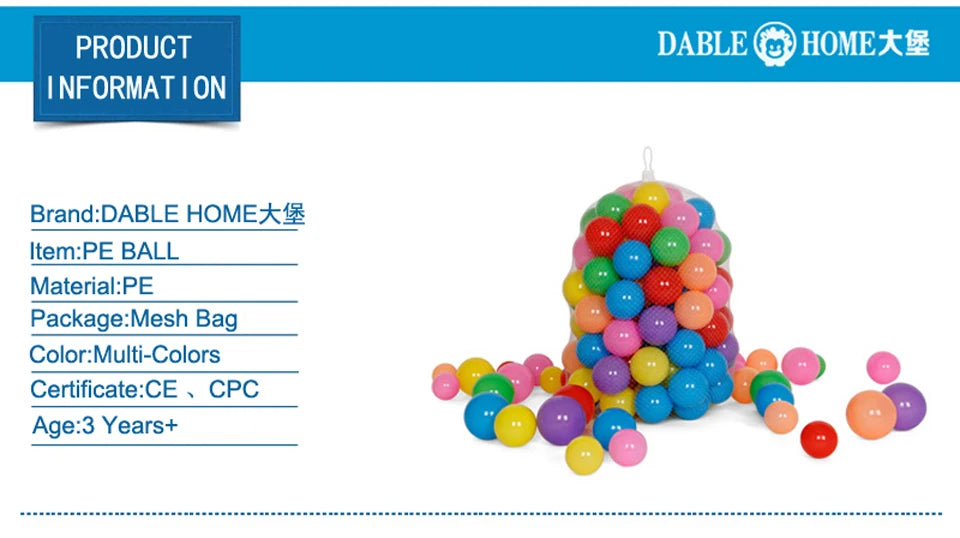 Balle de Sport en plein Air écologique piscine d'eau océan vague balle 50pcs 5.5cm Stress balle d'air jouets drôles pour enfants enfant Ballenbak