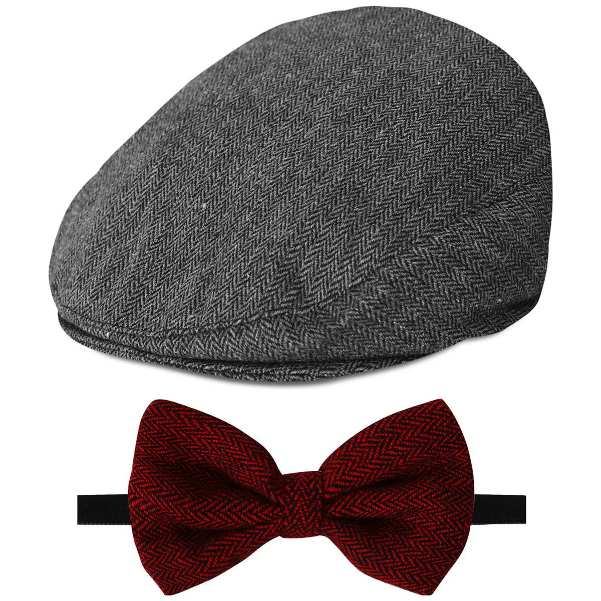 Chapeau pour bébé, casquette pour enfants, accessoire de baptême d'anniversaire pour nouveau-né, béret de chauffeur Vintage avec nœud papillon