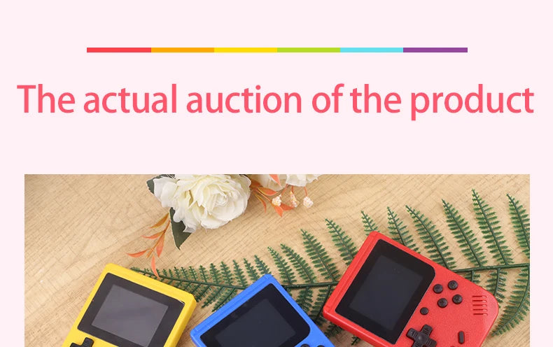 Console de jeu vidéo rétro avec écran Lcd de 2.4 pouces, 400 pouces, Portable, cadeau de noël