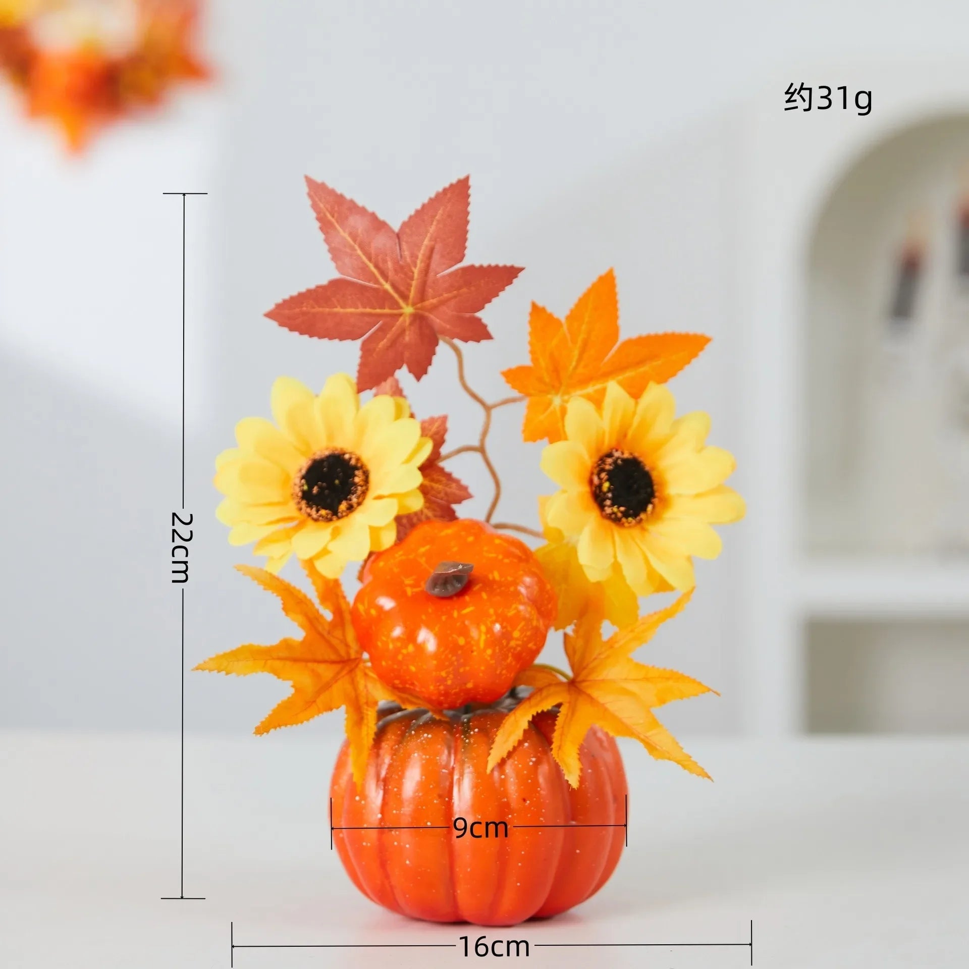 Décor de fête à thème d'automne, ornements de feuilles d'érable et de tournesol, Festival de récolte de bonsaï pour Thanksgiving, bricolage, joyeux Halloween, 2025