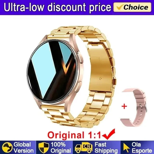 Smartwatch femmes montre 6 surveillance de la santé montre étanche Assistant vocal Bluetooth appel montre intelligente 2025 nouveau