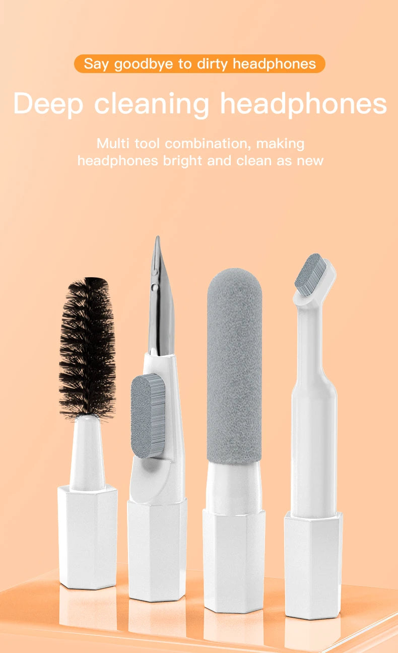 Kit de livres multi-outils pour ordinateur portable, tablette, téléphone, ordinateur portable, kit de nettoyage de clavier portable, brosse de nettoyage pour écouteurs, Airpod, 20 en 1