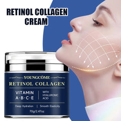 Crème anti-âge raffermissante et liftante, estompe les ridules, blanchissante, éclaircissante, soins de la peau, cosmétique au collagène de rétinol, déformable, remodelé