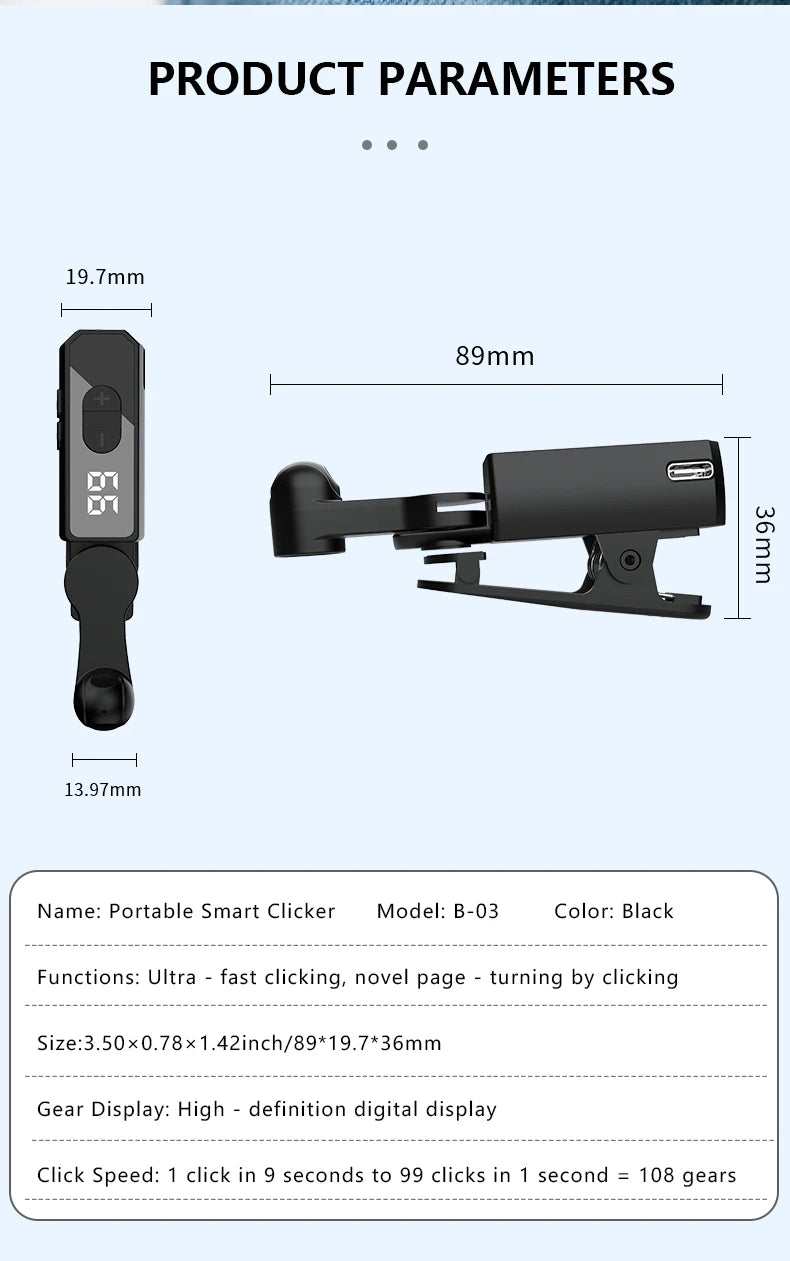 Clicker automatique d'écran pour applications de téléphone intelligent, Gadget de Streaming vidéo en direct, écran de jeu pour Smartphone, trépieds tactiles, fournitures d'écran