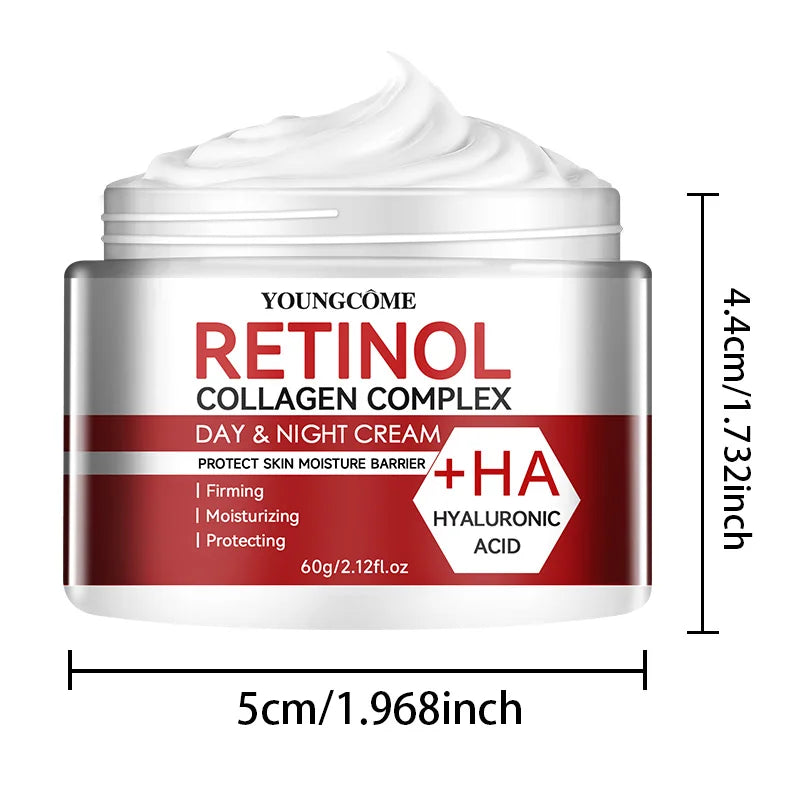 Crème hydratante de soin du visage au collagène au rétinol, hydratation en profondeur, adaptée au vieillissement sec, crème hydratante pour la réparation de la peau