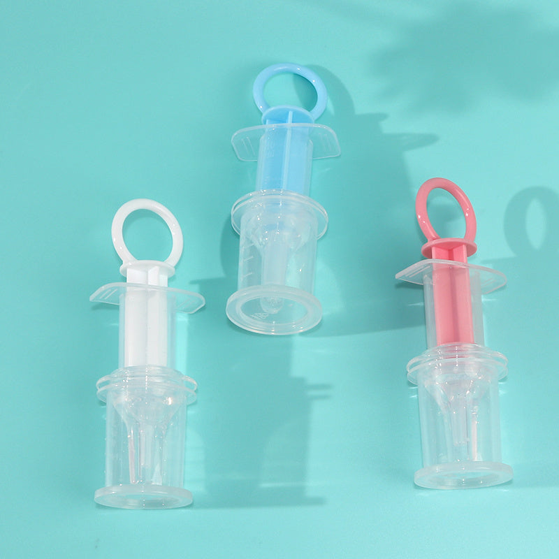 Mangeoire à sucette pour bébé, distributeur de médicaments liquides pour bébé, mangeoire à aiguilles en Silicone Anti-étouffement, mangeoire à eau, avec tasse de mesure de 20ml