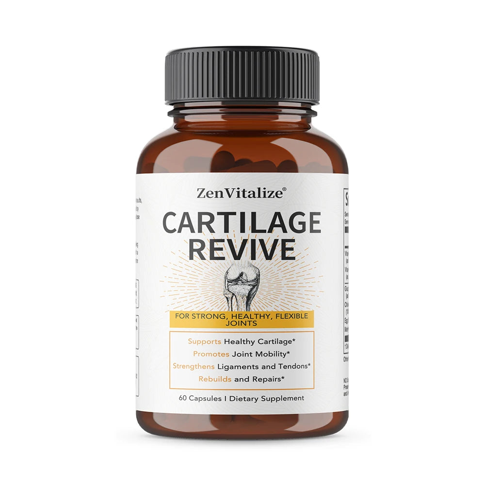 Supplément de régénération du cartilage - Contient un collagène de type II, une glucosamine, MSM, une vitamine D3, une vitamine C - favorise la mobilité articulaire