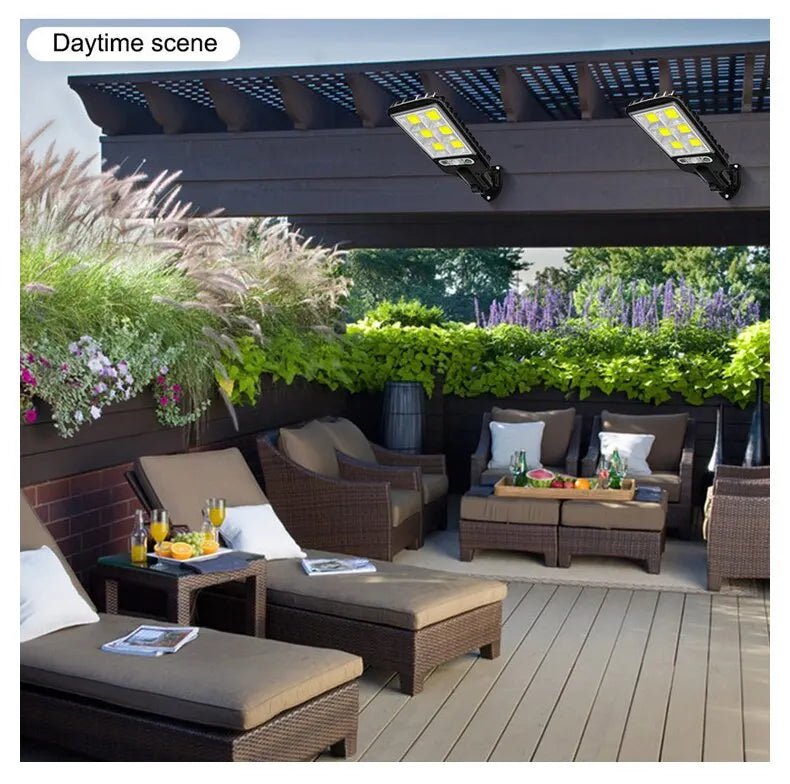 Outdoor LED lights, waterproof lights with motion sensors and remote-controlled induction lights for garden, patio, and garage lighting