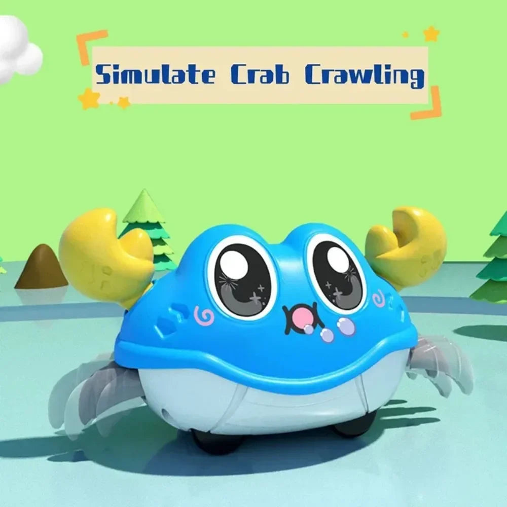Jouets de crabe rampant pour bébé, jouets sensoriels rampants, apprentissage infantile, développement des tout-petits, marche interactive pour bébés de 0 à 12 mois