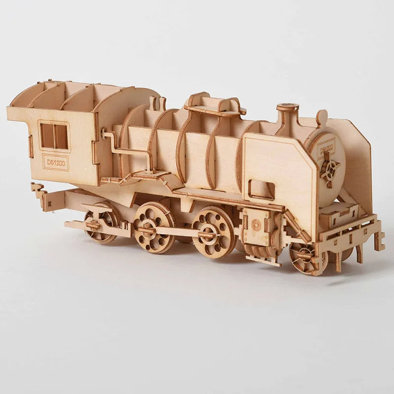 Puzzle 3D en bois, modèle de jouet mécanique fait à la main, jeu de construction, à assembler, modèle de bateau, ornement, cadeau de noël, 1 pièce