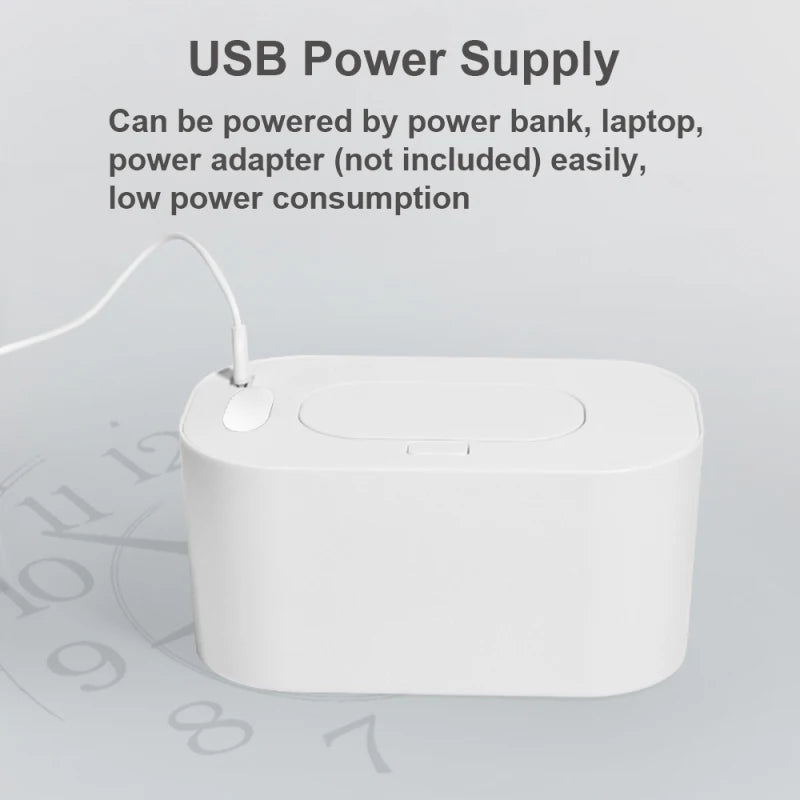 Chauffe-lingettes avec affichage numérique pour bébé, grande capacité, distributeur USB 62, chauffage à température réglable