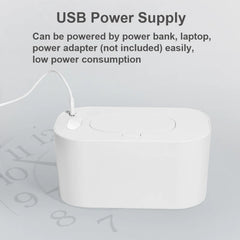 Chauffe-lingettes avec affichage numérique pour bébé, grande capacité, distributeur USB 62, chauffage à température réglable