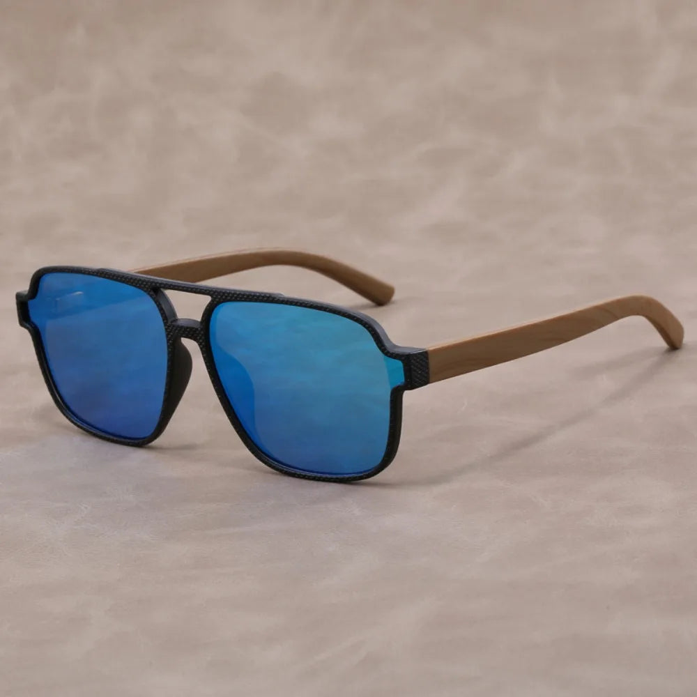 Lunettes de soleil à Grain de bois pour hommes lunettes de soleil à Grain de bois lunettes pour hommes lunettes polarisantes lunettes de Protection UV