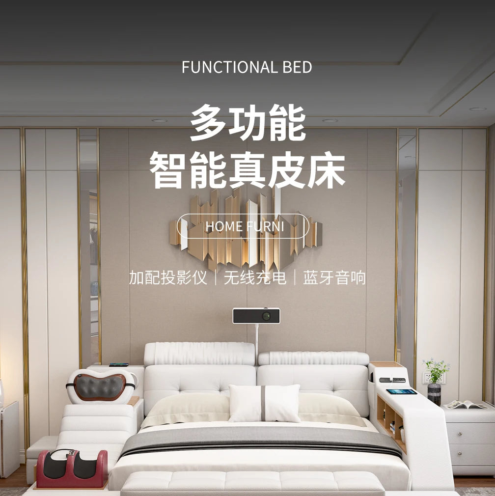 Lits minimalistes uniques lecture fantaisie King commodes de couchage lits Massage Muebles intelligents Para dortoir meubles de chambre