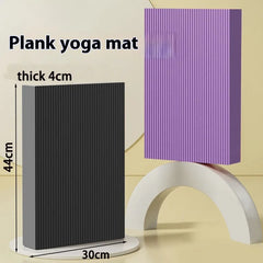 Thick non-slip yoga mat, gymnastics mat, home workout mat, ab wheel, training elbow pads, core strength training