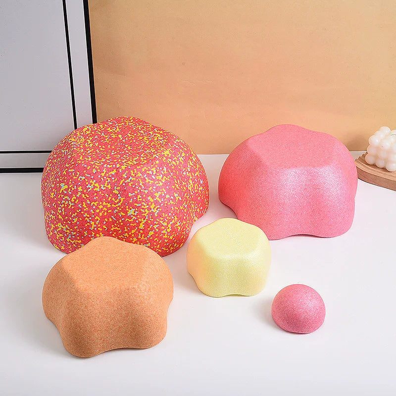 Jouets Stapstones d'équilibre pour enfants, intégration sensorielle, jouets en mousse, jouets d'équilibre sportif, ensemble de 5 pièces