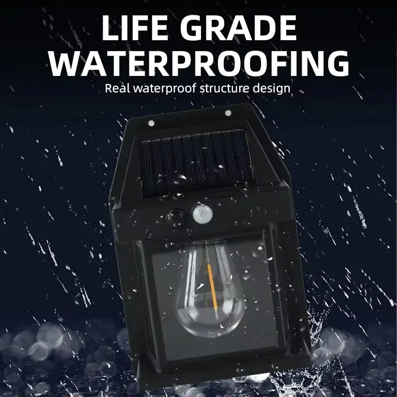 Powerful outdoor solar garden lamp, solar-powered outdoor light, waterproof LED light, outdoor decoration