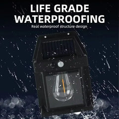 Powerful outdoor solar garden lamp, solar-powered outdoor light, waterproof LED light, outdoor decoration