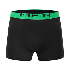 Ensemble de 5/10 pièces de sous-vêtements tendances pour hommes, pantalons à coins plats, confortables, grande taille, couleur, short à taille élastique