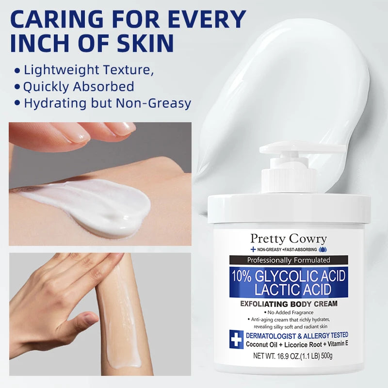 Crème éclaircissante pour le corps, 500ml, collagène, vitamine C, rétinol, Niacinamide, hydratante longue durée, Lotion pour le corps, soins pour la peau