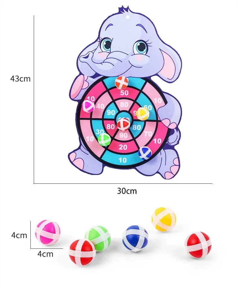 Jeux éducatifs jeu de fléchettes enfants jouet Stickey balle fléchette Sports d'intérieur enfant jeux Montessori pour enfants cadeaux bébé jouets