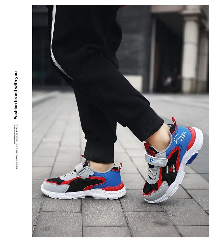 Chaussures pour enfants garçon baskets au printemps et en automne avec surface respirante antidérapante élève cuhk garçon garçon chaussures de mode