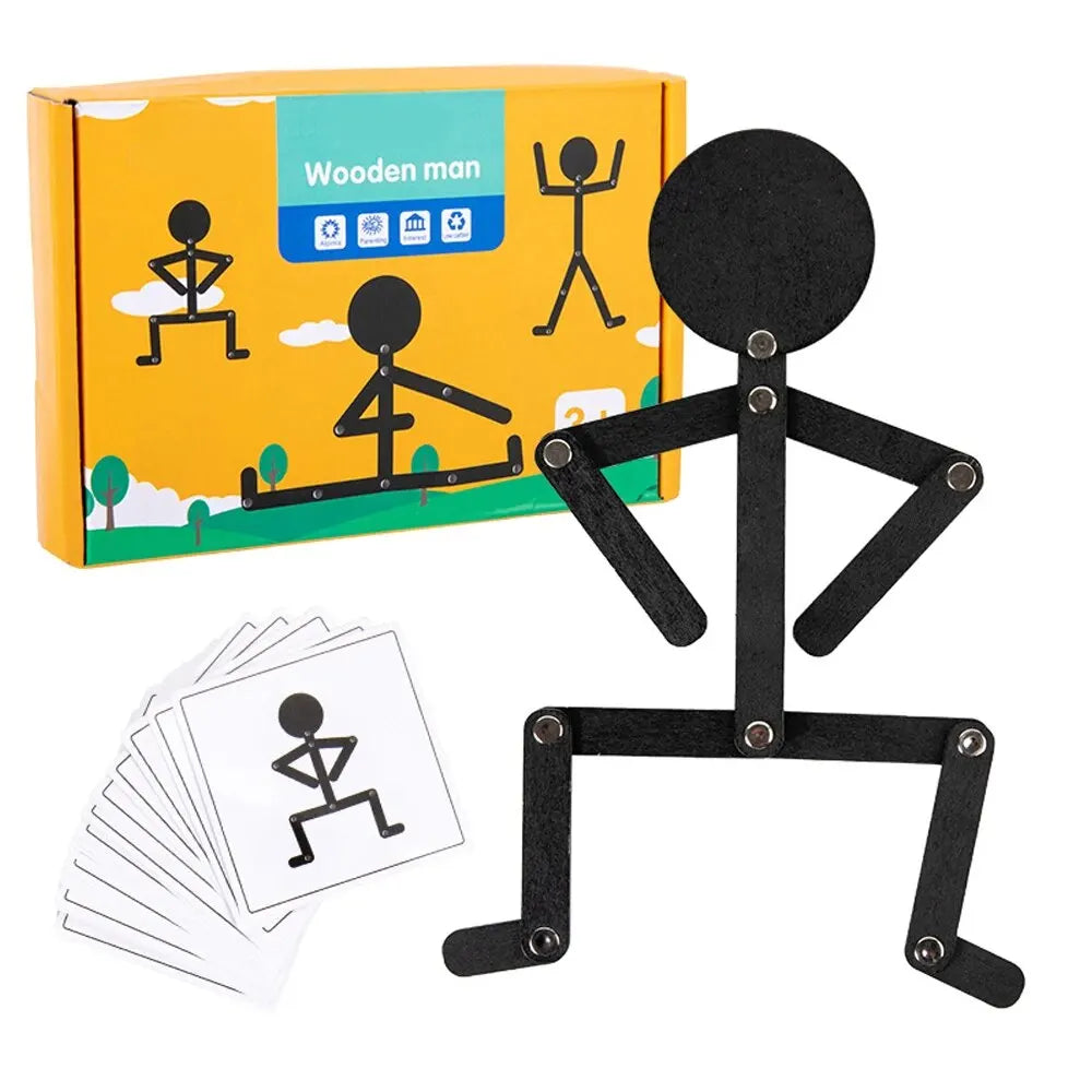 Jouets Montessori en bois pour enfants, puzzle éducatif d'apprentissage précoce, pose sportive, améliore les compétences pratiques, planche occupée, cadeaux