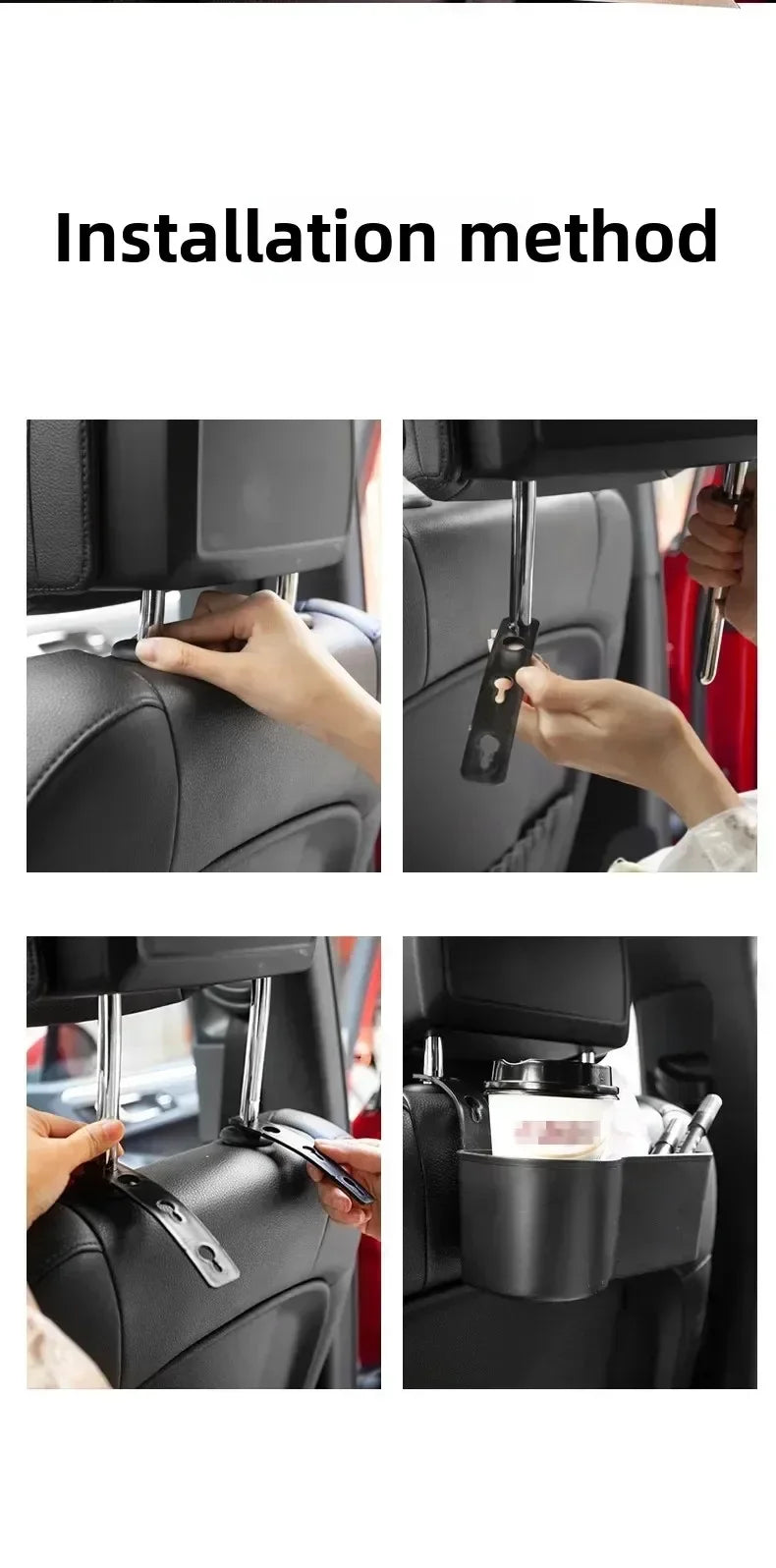 Porte-gobelet de voiture, appui-tête multifonctionnel, support arrière de siège, stockage de boissons de véhicule, support de téléphone automatique, accessoires de rangement de siège de voiture
