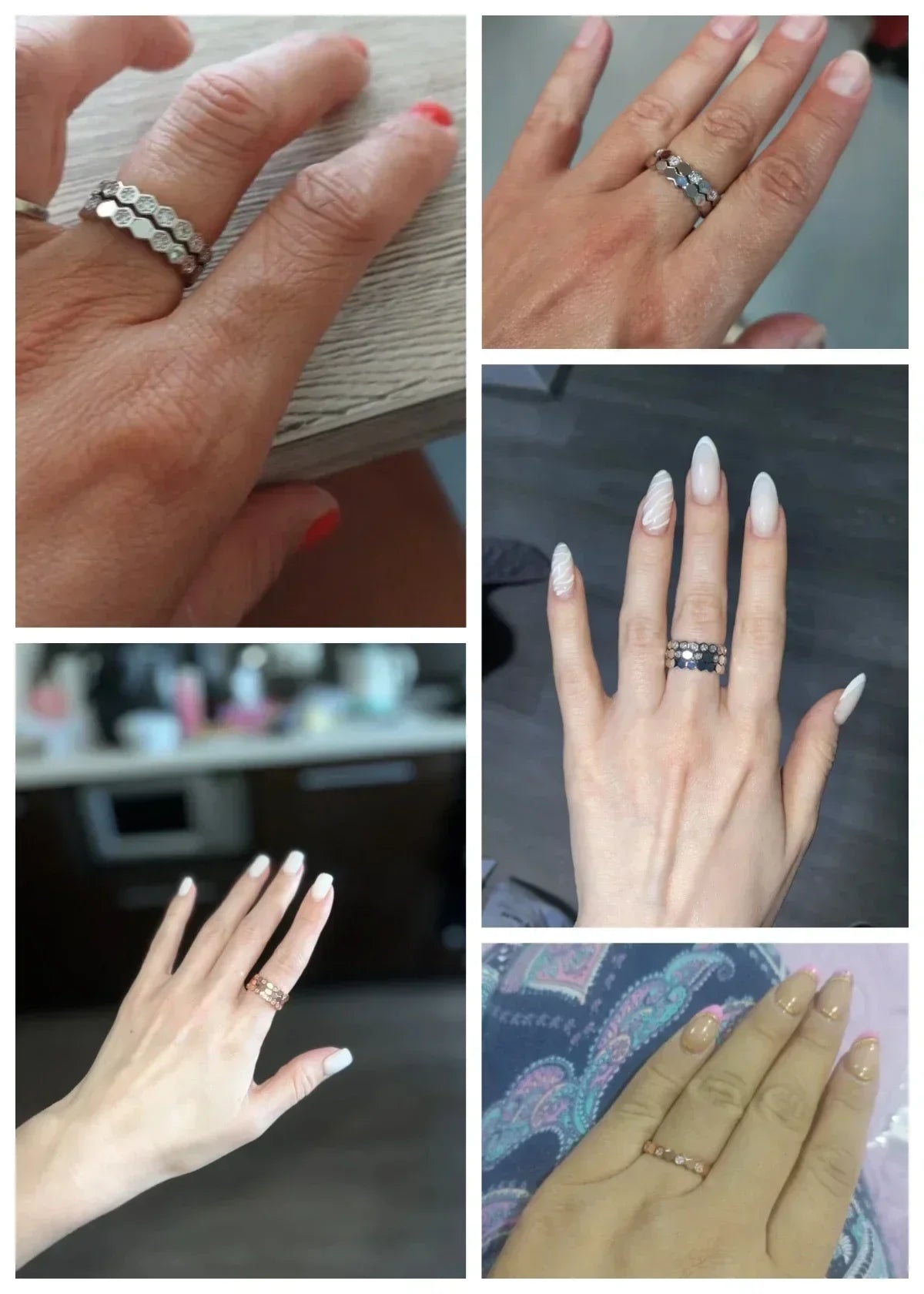 Bagues de fiançailles pour femmes, Design Simple, à la mode, pour mariage, couleur or Rose/argent, bijoux