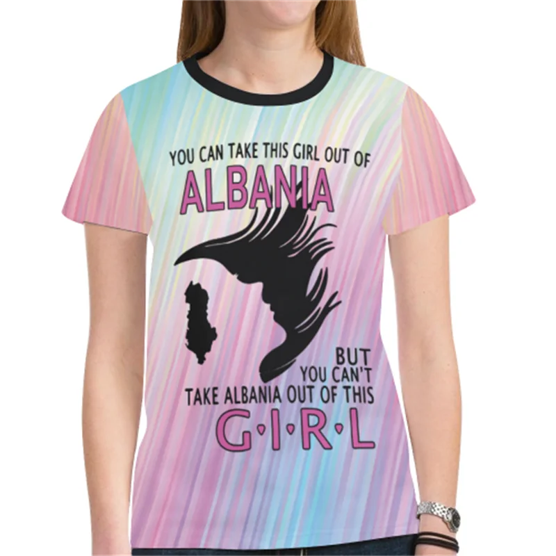 Maillot de Football albanie, T-Shirt de l'équipe de Football, vente en gros, drapeau des albanais 3D, t-shirts graphiques, emblème albanais, 2024