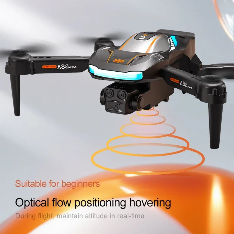Mini importateur A88 avec caméra pour touristes 8K, haute définition, photographie aérienne professionnelle, GPS, évitement d'obstacles, quadrirotor, importateur de sécurité RC