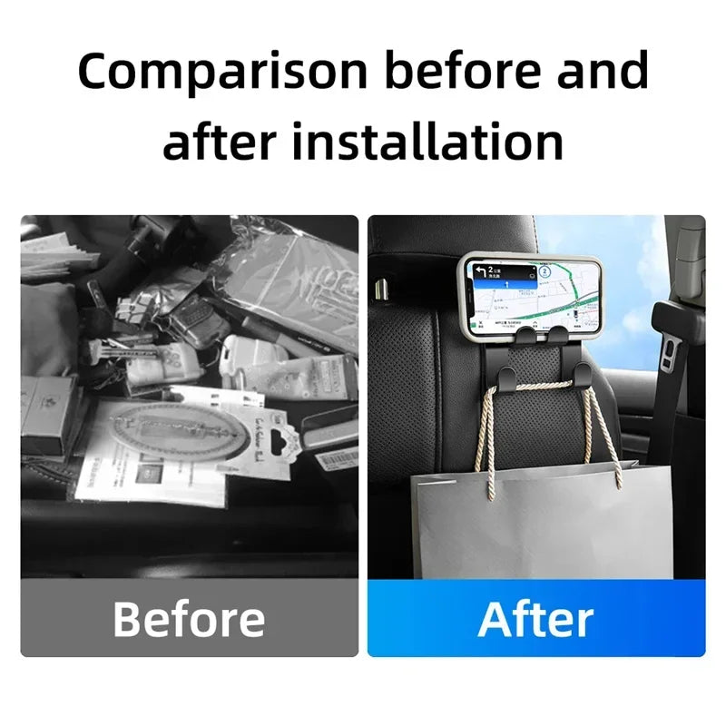Appui-tête de voiture, essentiel pour les voyages sur route, support de voiture 2024, support pour téléphone, appui-tête arrière de voiture, support pour tablette, siège arrière