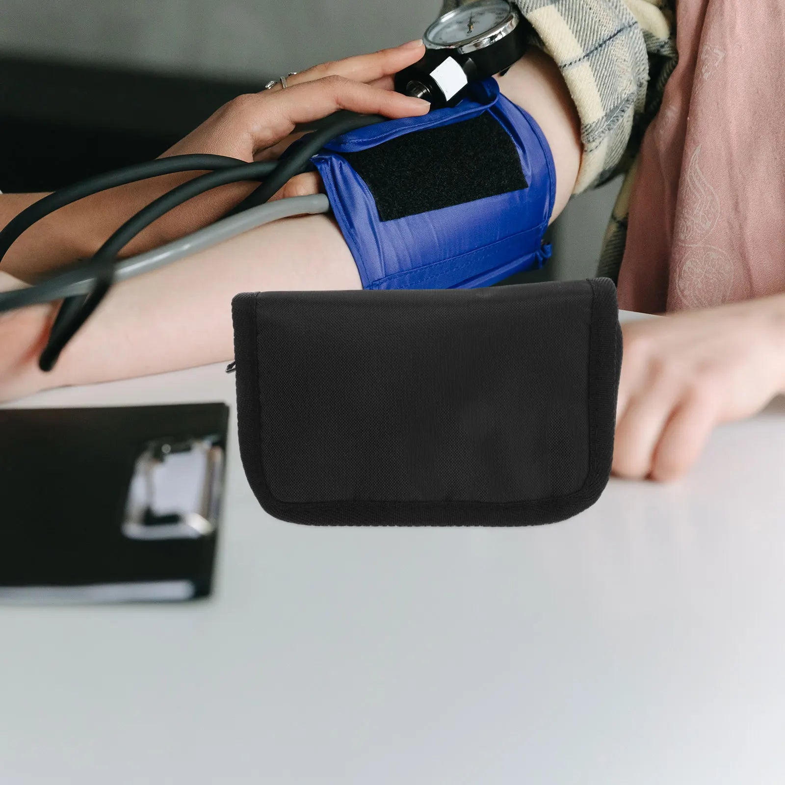 Sac de rangement pour compteur de glycémie, étui organisateur, support pour diabète, fournitures, couvercle de doublure 210d, Kit de test