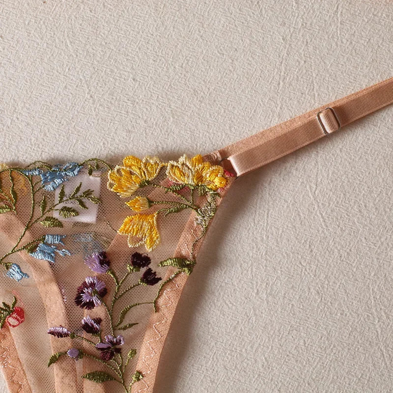 Ensemble de Lingerie érotique pour femmes, sous-vêtements féminins, Perspective Porno, vêtements de nuit en dentelle, ensemble de soutien-gorge Sexy pour culottes sexuelles
