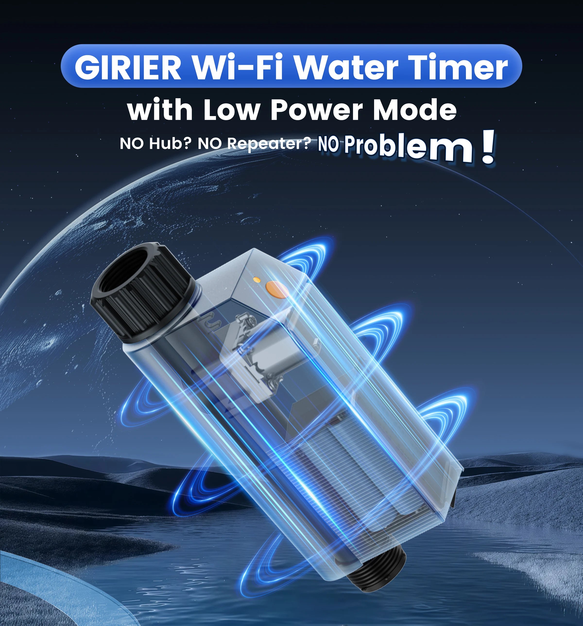 GIRIER Tuya WiFi minuterie d'eau aucun Hub requis minuterie d'arrosage intelligente pour tuyau d'arrosage système d'irrigation goutte à goutte autonomie de la batterie de 2 ans