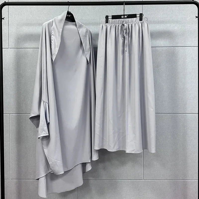 Abayas du Ramadan pour femmes musulmanes, ensemble de 2 pièces, robe Hijab, vêtement de prière, Abaya, longue tiens imar, robe arabe, vêtements islamiques