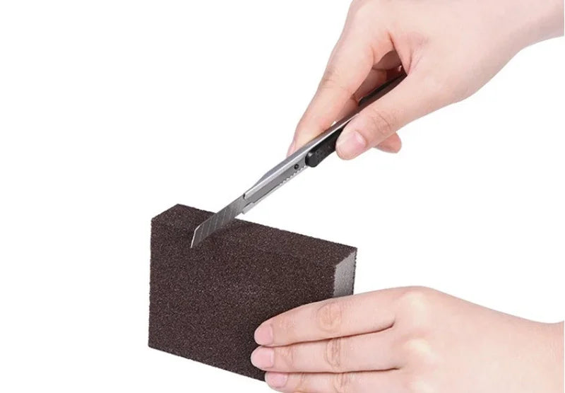Brosse de détartrage en carbure de silicium, gomme magique, outils de cuisine pour marmite
