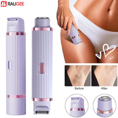 Tondeuse à barbe 2 en 1 rasoir électrique pour femmes Double tête épilation du corps aisselles Bikini tondeuse à barbe rasoir électrique
