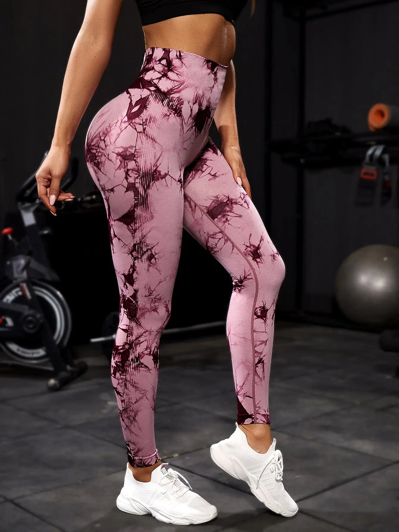 Aught Dye-Leggings de yoga taille haute sans couture pour femmes, pantalons de sport, collants push-up, vêtements de sport, entraînement de fitness, nouveau, 2023