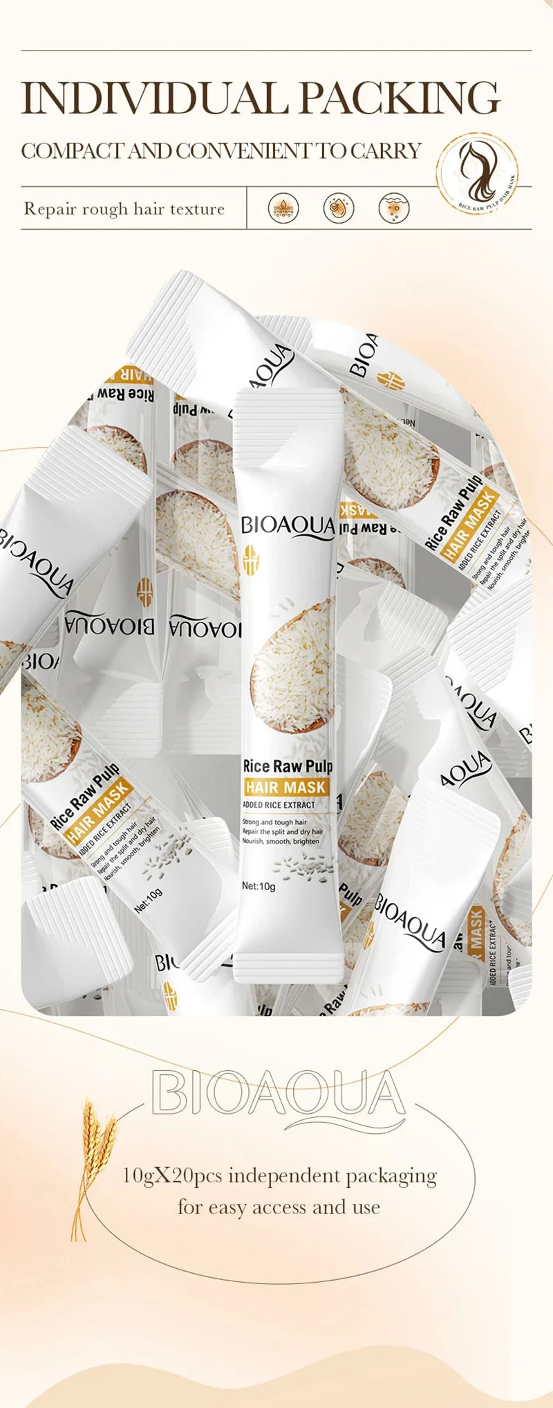 Magic repairing hair mask, prevents dryness, branch damage, tangles, frizz, deeply hydrates, smooths, soft, professional, natural care