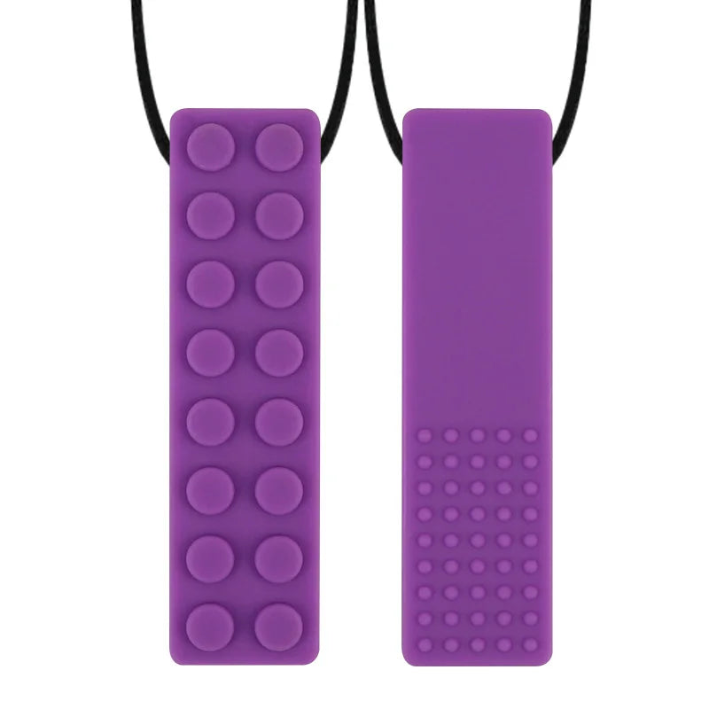 Anneau de dentition en Silicone pour bébé, 5 pièces, jouets sensoriels à croquer, collier sans BPA, qualité alimentaire, outils de moteur buccal