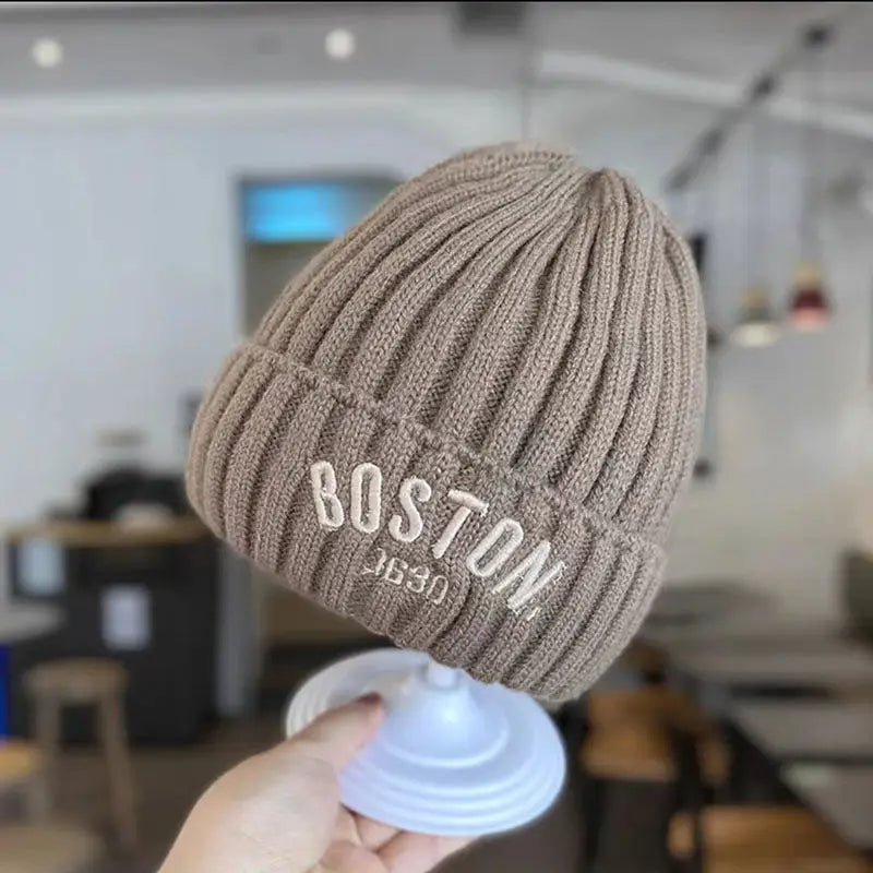 Chapeau de Protection en Laine pour Bébé, Épais et Chaud, Version Coréenne, Cadeau d'Hiver pour Enfant
