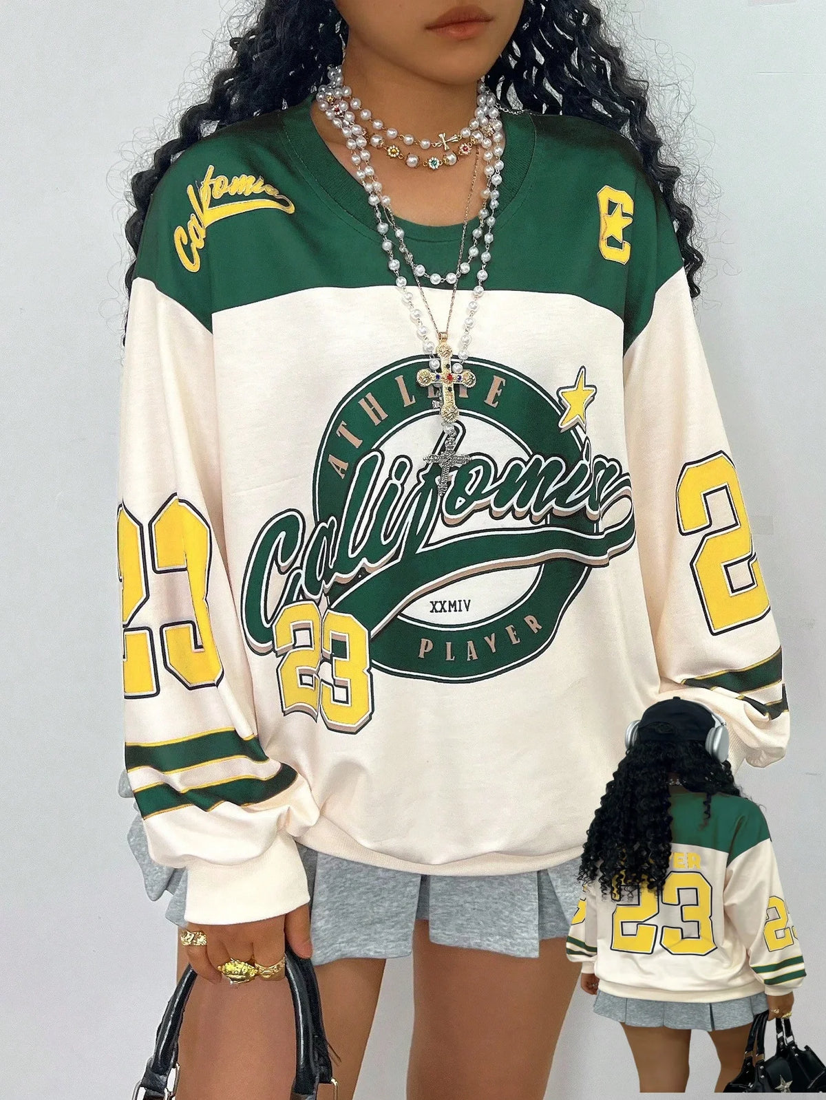 Popular autumn/winter Y2K hoodie, popular item pullover, casual, street style, plus size, crew neck, suitable for adults