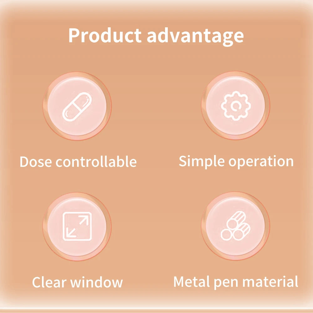 HumaPen – stylo d'injection de sucre dans le sang pour adultes, 3ml, dose contrôlée, soins de santé indolores, diabète et perte de poids