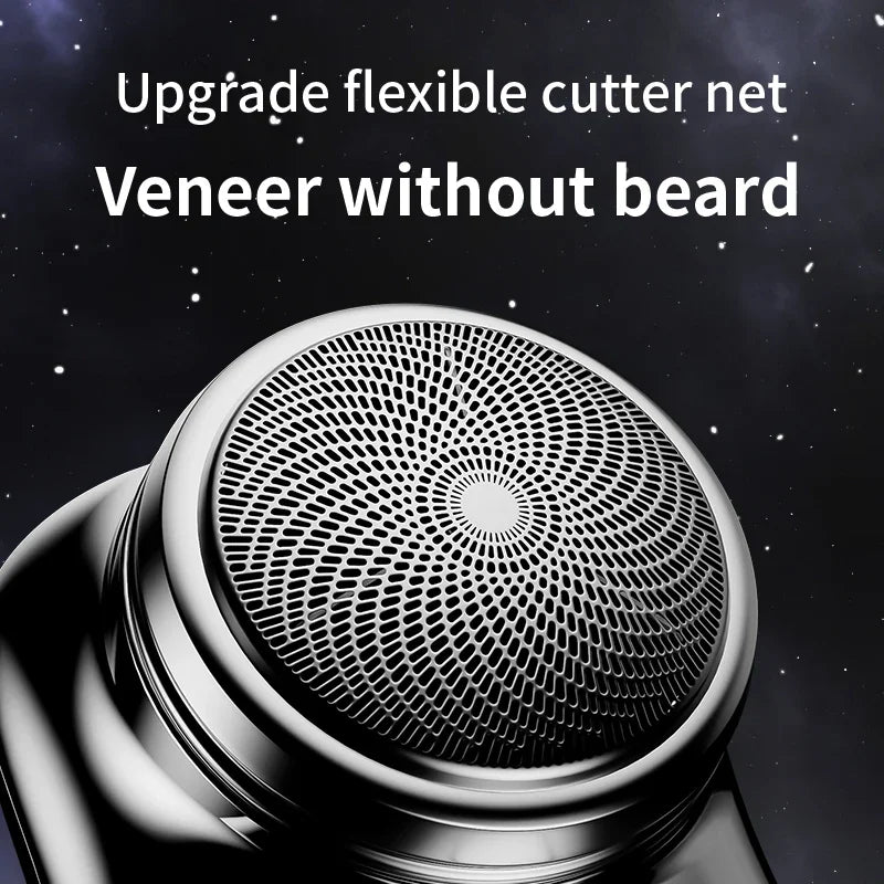 Mini electric shaver for men, wet and dry electric shaver, portable, pocket-sized, portable smart battery-powered tools for outdoor use