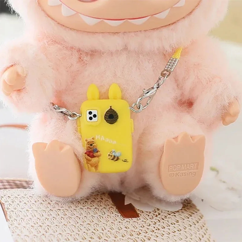 Pour Labubu accessoires pour Crybaby accessoires Style dessin animé appareil photo téléphone sac en peluche poupée accessoires pendentif ventilateur cadeau d'anniversaire