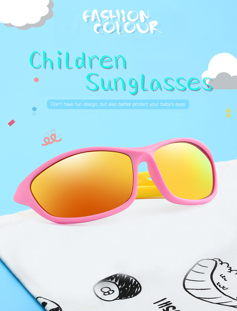Enfants garçon sport lunettes de soleil TR90 Cool lunettes de soleil lunettes extérieures Protection UV lunettes équilibre voiture glisser nuances enfants lunettes